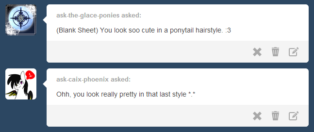 ask-lovely-pages:  OoC: I’m trying new things with my style, sorry if the coloring