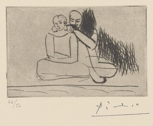 Pablo Picasso - Couple at the Shore (1925, printed, 1961