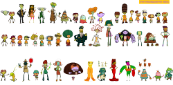 captainquestionart:  Sprites of most of the important characters from Psychonauts I made for the 10th anniversary of the game last year. I think I’ve improved a lot since then, honestly. Feel free to use any of these wherever you want! Though obviously