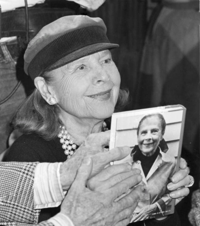 Ruthie at the book signing of her novel 