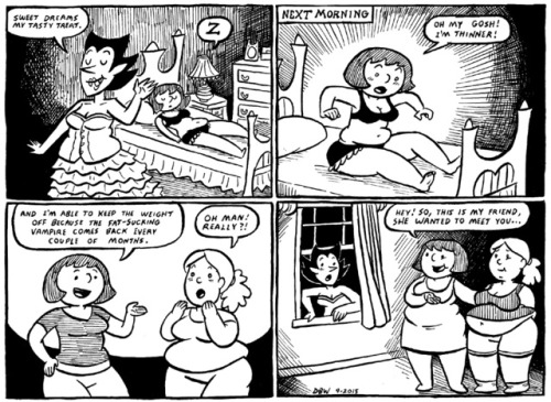 beccassweettooth: self-indulgent-sinner: poundforpoundcake: Vampire! Drew this comic a while back fo