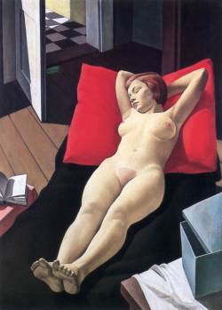 herzogtum-sachsen-weissenfels:  Pándy Lajos (Hungarian, 1895-1957), Reclining Nude, 1932-33. Oil on canvas, 121 x 85 cm. 