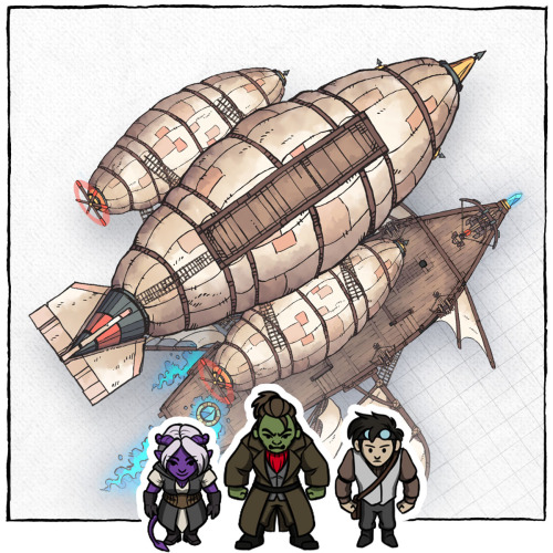 Strife in the Skies, Part 1: The Vagrant Nimbus – Airship Crew NPCsTroy’s Vagrant Nimbus is no