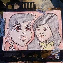 Doing caricatures at Dairy Delight! Ice cream