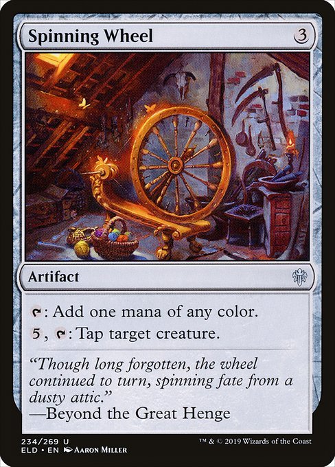 mtg-cards-hourly:Spinning Wheel“Though long forgotten, the wheel continued to turn, spinning f