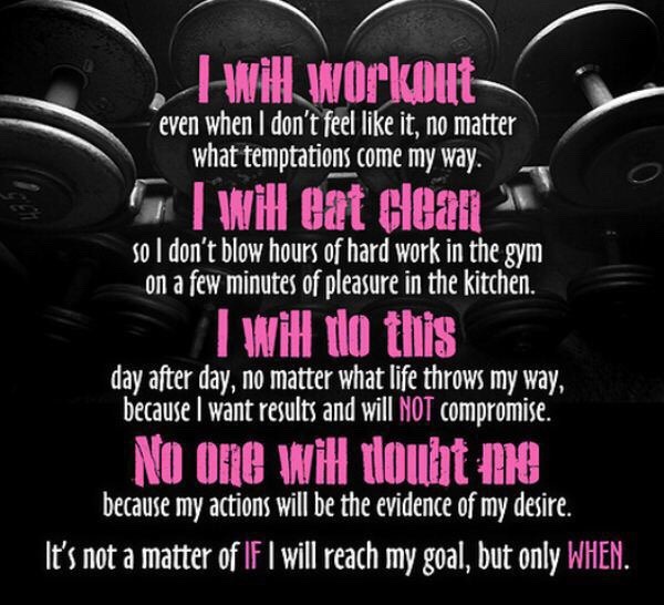no more excuses ♥