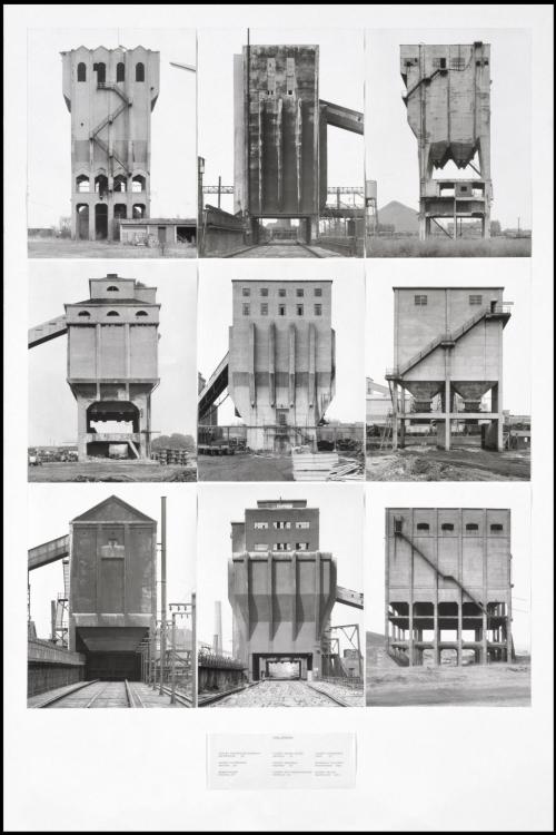 Bernd Becher and Hilla Becher, Coal Bunkers 1974