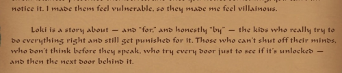 A Letter To The Cast And Crew Of Loki