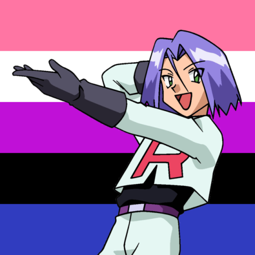 James from Pokemon is genderfluid!