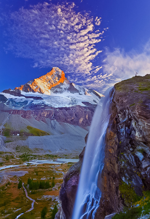 djferreira224:Matterhorn & waterfall by Zsolt Andras Szabo