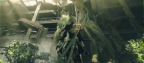 trashsnake:  Nier: Automata (2016) Yoko Taro x Platinum Games x Keiichi Okabe x Akihiko Yoshida    noun, plural automatons, automata  [aw-tom-uh-tuh] 1.a mechanical figure or contrivance constructed to act as if by its ownmotive power; robot. 2.a person