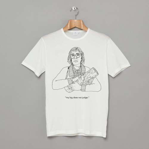 Twin Peaks Log Lady &ldquo;My Log Does Not Judge.&rdquo; Tshirt funny t shirts
