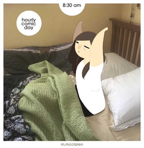 Hourly Comics Day 2019 Part 1[Description: A series of photos with cartoon versions of myself going 