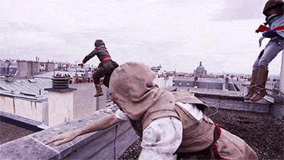 Assassin&rsquo;s Creed Unity Meets Parkour in Real Life -video-