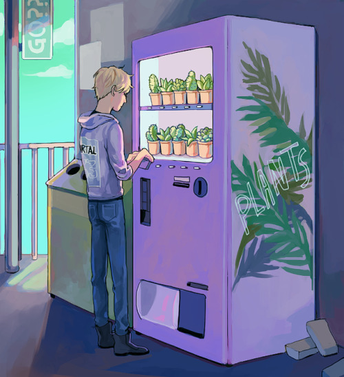 plantinghuman:kelpls:GET A PLANTThis is what the world need! A plant vending machine