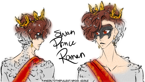 Swan Prince Roman!I read @arya-skywalker​‘s fic Eggshells, and it’s only one chapter so far but I wa