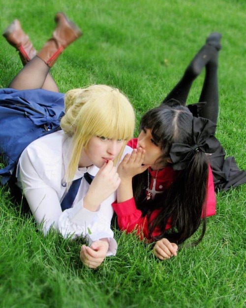 “What is it you ask of me Rin?&hellip;” photo by @distractedcosplay Rin- @poison_jen Saber- @sakurah