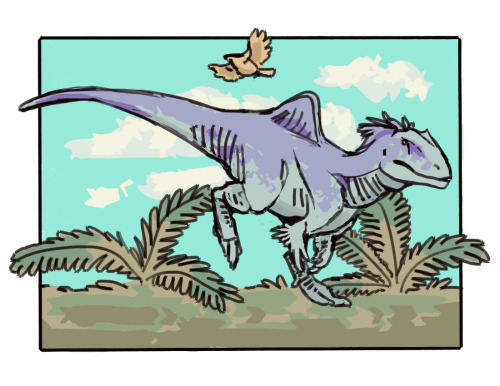 Dinovember day 3 - Concavenator (+ Iberomesornis)