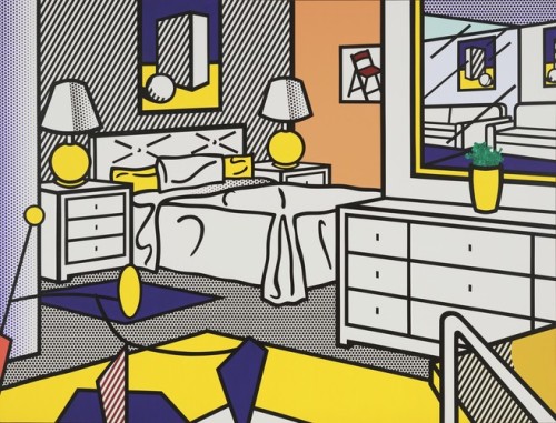 Interior with Mobile, Roy Lichtenstein, 1992, MoMA: Painting and SculptureEnid A. Haupt Fund; gift o
