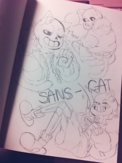 omeletteinsandwich:  Sans cat^^ 