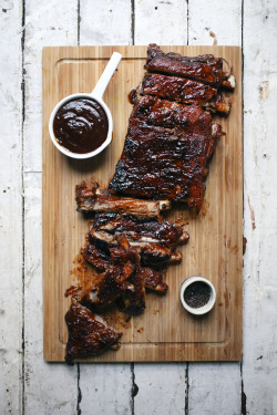 life1nmotion:  Pomegranate molasses BBQ ribs