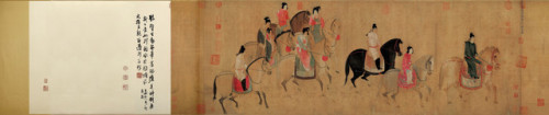 Spring Outing of the Tang Court, by Zhang Xuan (713－755 AD)