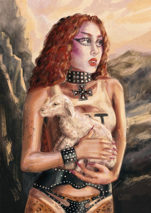 Chappell Holding A Lamb Based On The Painting Of Jesus Holding A Lamb