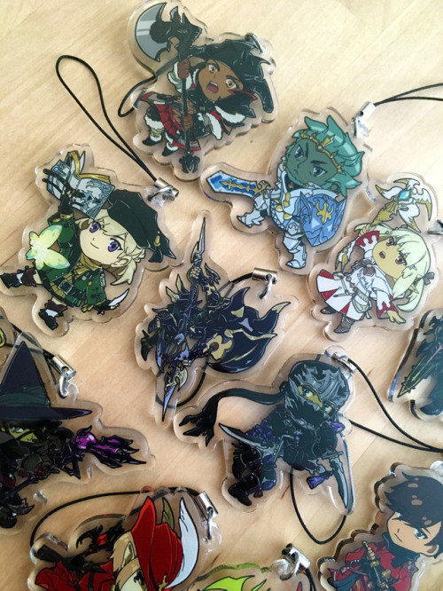 FFXIV Charms now in stock for regular orders!goo.gl/xpWGkGThese are 2inch clear double sided acrylic