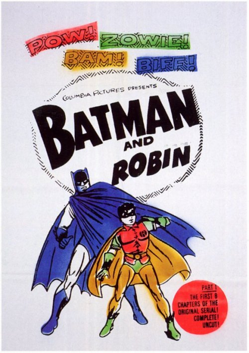 1965 Revival Posters for the “NEW ADVENTURES OF BATMAN AND ROBIN” serials from Columbia Pictures. (1