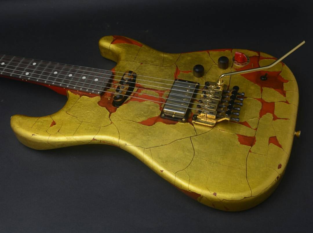 24k gold guitar