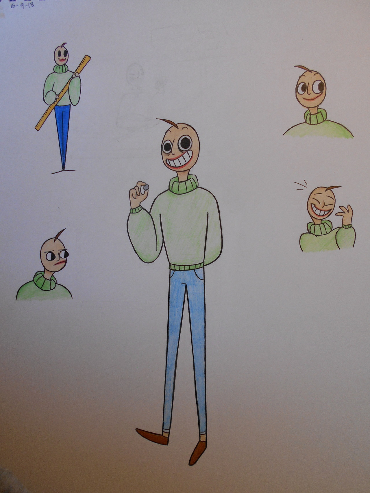 Free: Baldi's Basics in Education & Learning Video Games Drawing Image  Illustration - baldi poster 