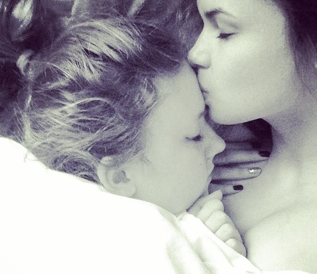 olive-you-beautiful: when she wakes up, cuddles closer and falls asleep on your chest