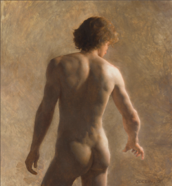 Jacob Collins (American, b. 1964), Male Figure, 2012, oil on canvas, 26 x 24 in.
