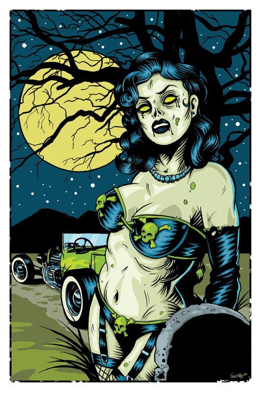 lilygoat:  “Zombie Pinup” Pinterest.com 