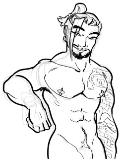 nohansfw: Hanzo’s boobs: perfect for milking &lt;3