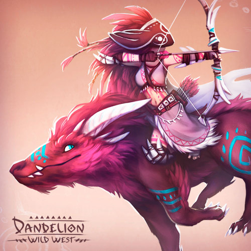 ··· DANDELION WILD WEST ···Character design for the Wild West challenge! ^^ You can see my full entr