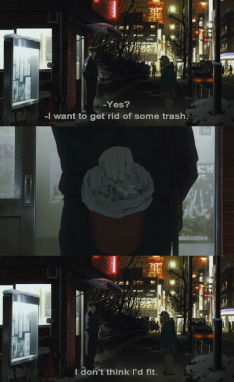 Sex drearycheery:  Tokyo Godfathers. This my pictures