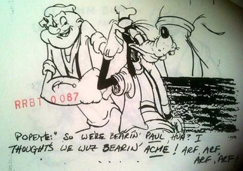 One notable absentee in Who Framed Roger Rabbit? (1988) is Popeye. In the original storyboard howeve