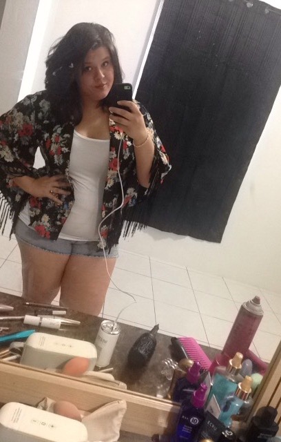 curvesalongtheway:  I felt super cute in this outfit  Everything I was wearing came from Ross in Tamuning, Guam