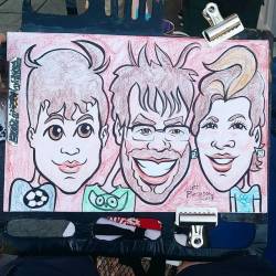 Doing caricatures at Dairy Delight! #caricature