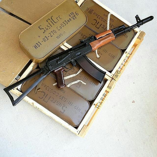 tacticalbadass:  AK-74S with 7N6 Ammo 
