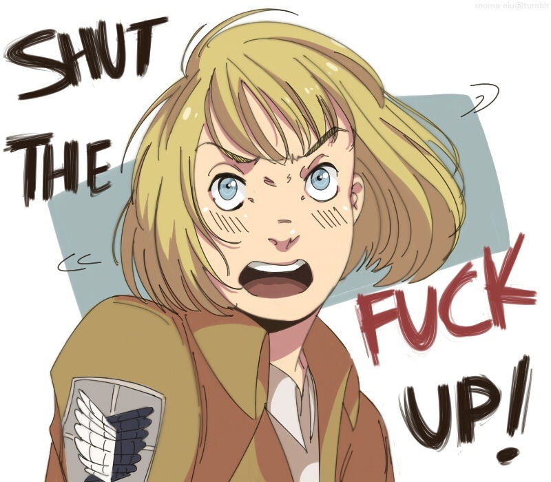 momo-niu:  One of my most waited dreams are that one day Armin will be so pissed