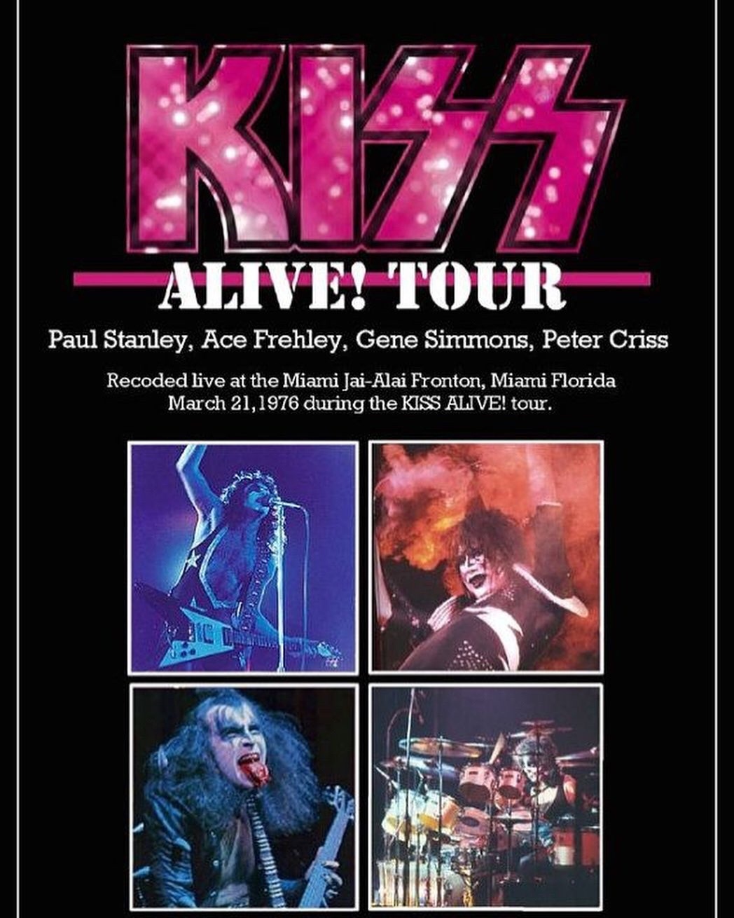 Posted @withregram • @acefrehleysshadow #Kisstory March 21, 1976Miami, FL 🇺🇸Jai-Alai