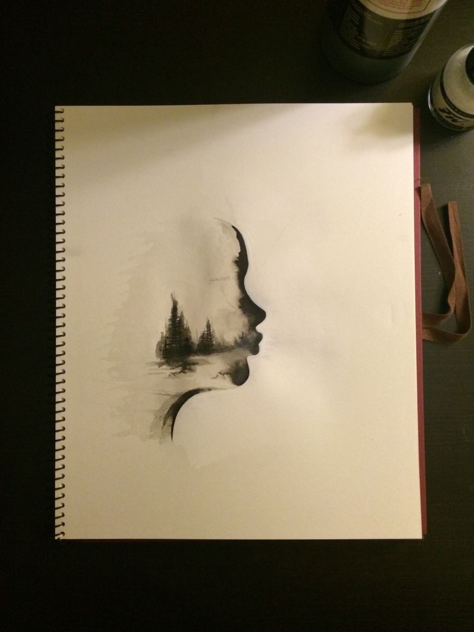 shmorgz:  More ink practice. Thought I’d do more with the silhouette from the other