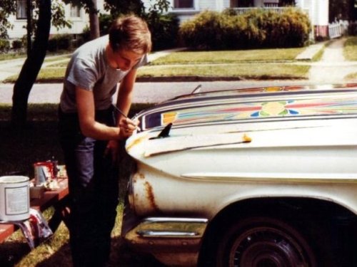 In 1969 I Was Commissioned By A Friend To Paint His Car In A Psychedelic Fashion. The First Day After