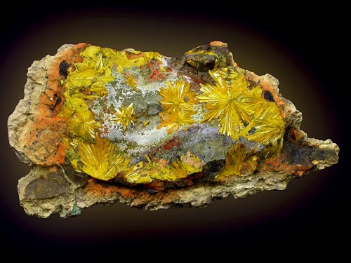 Rare Kamotoite and UraniniteBest known specimen of this rare Uranium mineral. The white mineral in t