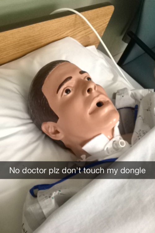 one-handsome-devil:  So I was helping some friends shoot a PSA in the nursing department of our college and I had way too much fun with the uncanny training dummies. The JFK lookin’ one was my favorite, his name is Jeffrey.