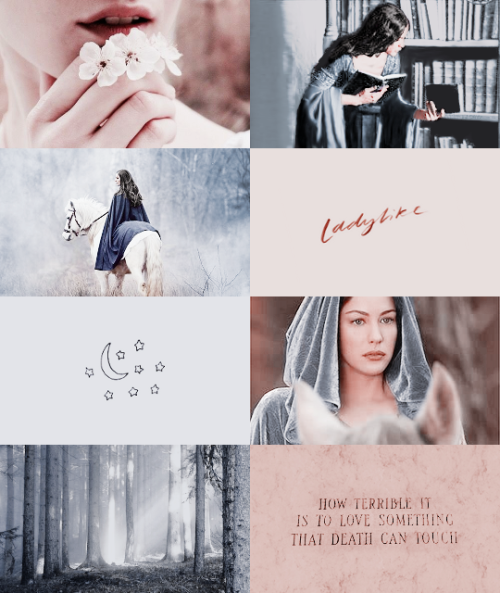 wondcrwomans: » For I am the daughter of Elrond. I shall not go with him now when he departs t