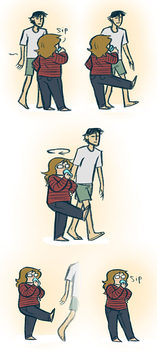 fernacular:  fernacular:  I just stuck my leg out to fake trip my brother but he