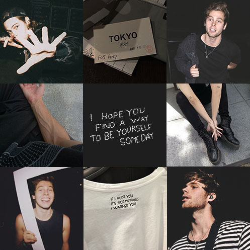 Noice Smort 5sos Aesthetics Luke Hemmings Black And White